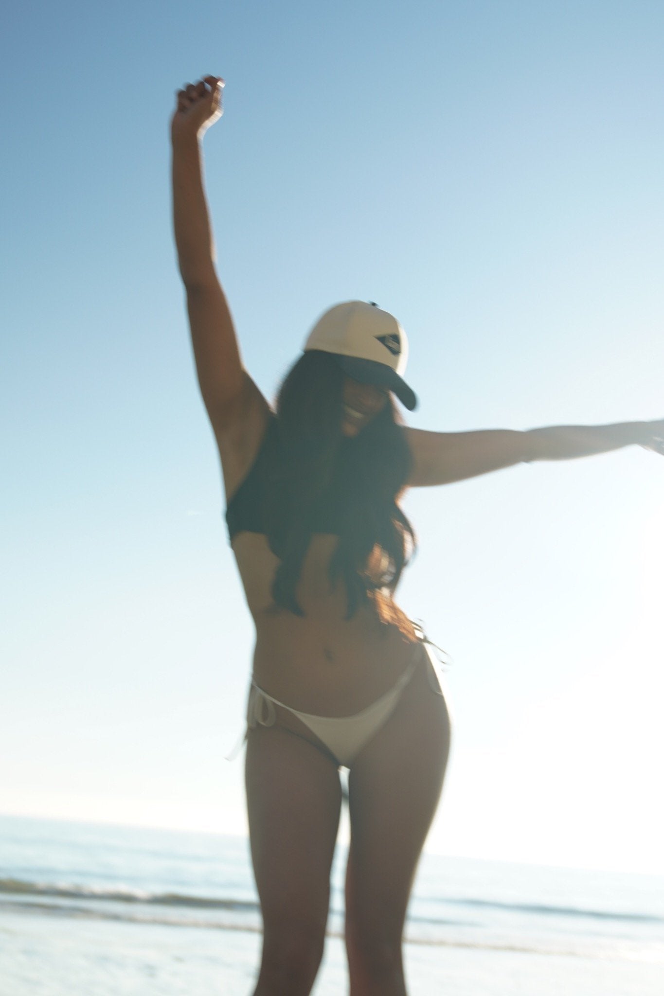 Navy Blue and Cream 'Soft Láyn': Snapback