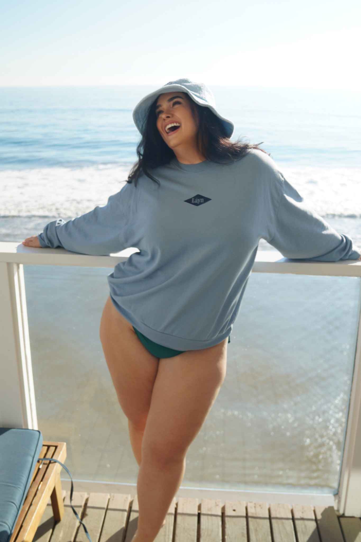 Blue 'Soft Láyn': Crewneck