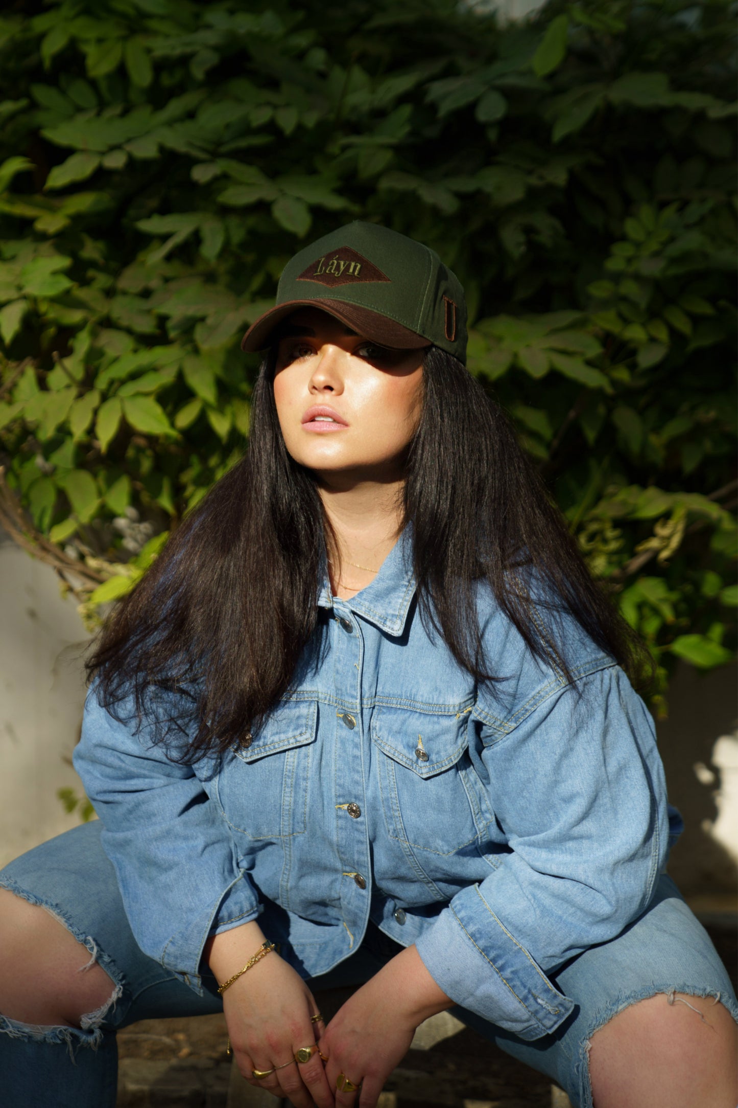 ROOTS: Green and Brown Láyn Snapback